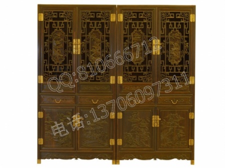 大葉紫檀兩列式書(shū)柜 書(shū)架