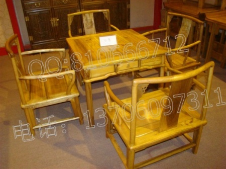 金絲楠木休閑桌