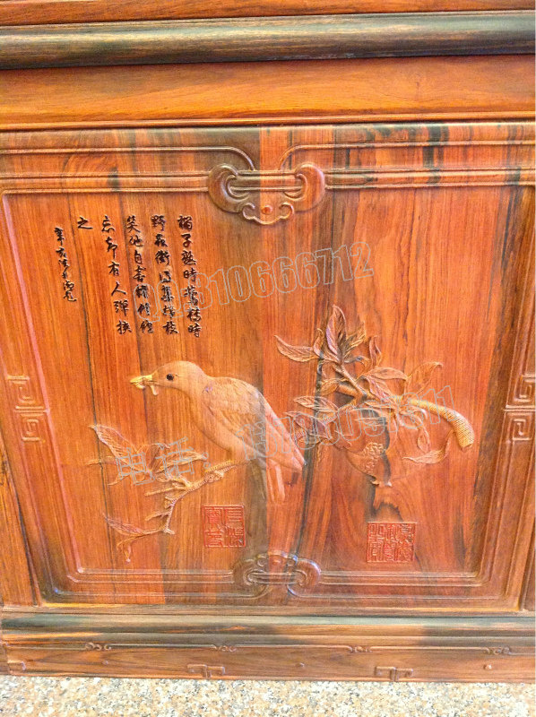 絲翎檀雕辦公桌